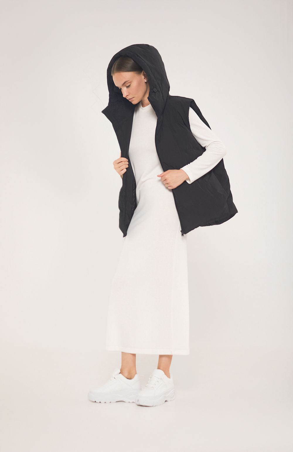 Жилет Alexandra Talalay пуховый стёганый AV004 черный