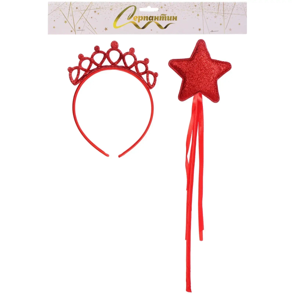 Набор карнавальный «Волшебница» (ободок, палочка), микс