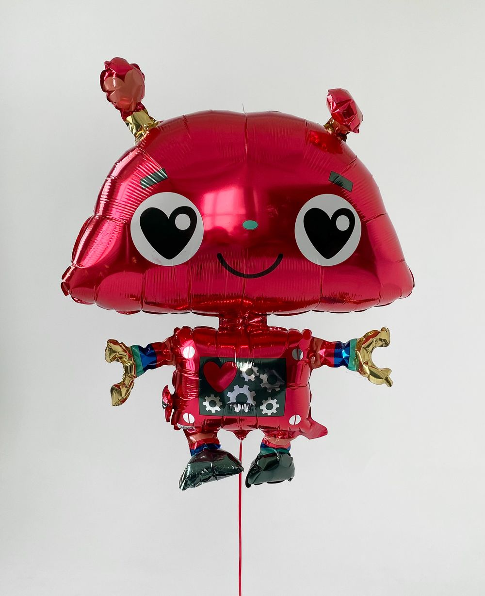 Шар фигура Робот влюбленный (БГ-33)  Изображение2