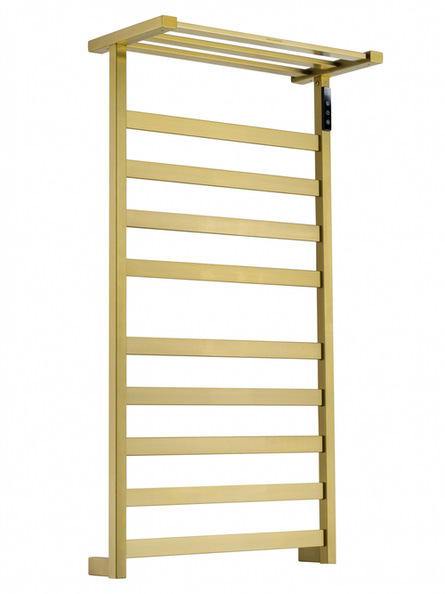 Полотенцесушитель электрический WONZON & WOGHAND FRANKFURT, Брашированное золото (WW-1029-BG)