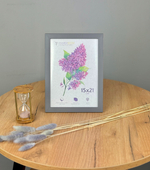 Фоторамка 15х21 см серый графит, без фактуры, арт. 1521.752268