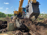 Корчеватель пней Раптор на экскаватор Liebherr