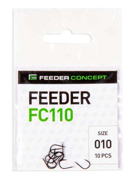 Крючки FC FEEDER FC110 №10, 10 шт.