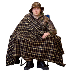 Плед Prival Дачный,  150х200 см, флисовый, коричневый