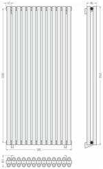 Сунержа Эстет-00 1200х585 13 секций