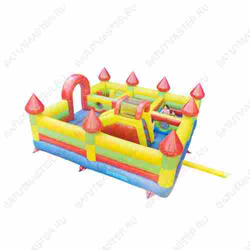 Коммерческий надувной батут "Красочный дворец" 6*6*2,5 м