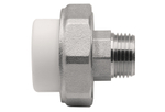 Муфта комб. разъемная, нар 25х1/2" EVER® plast БЕЛЫЙ (Россия)