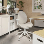Офисный стул IKEA HATTEFJÄLL/HATTEFJALL, 68x68x114см, белый, ХАТТЕФЬЕЛЛЬ ИКЕА