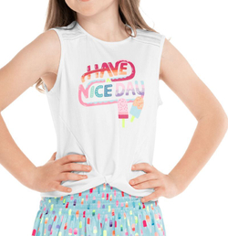 Футболка для девочки Lucky in Love Novelty Print Have An Ice Day Tank - Multikolor