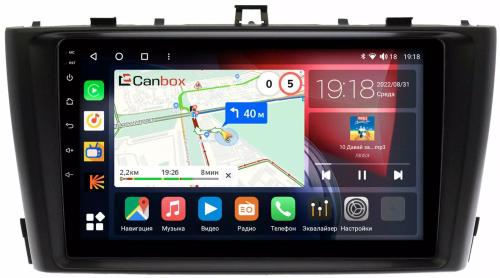 Магнитола для Toyota Avensis 2008-2015 (рамка черная) - Canbox 9170 Qled, Android 10, Быстрая, SIM-слот