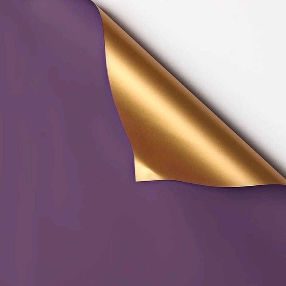 ЛИСТ с золотом 58*58/20шт ФИОЛЕТОВЫЙ/ЗОЛОТО