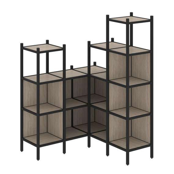 Лофт Угловой внутренний стеллаж VR.L-39  1278*1278*1869