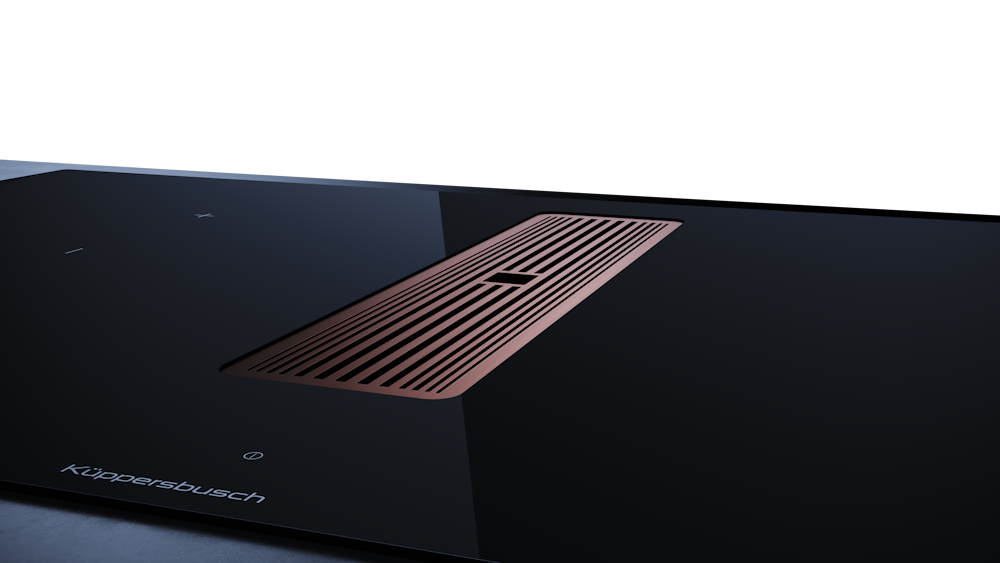Индукционная варочная панель с вытяжкой Kuppersbusch KMI 9350.0 SR Copper