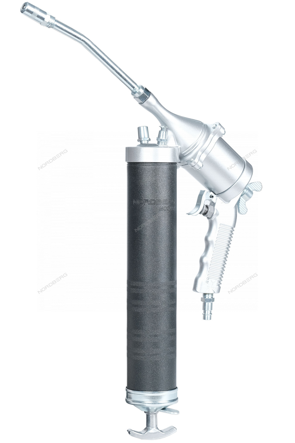 NORDBERG Шприц NO3401 плунжерный пневматический  для густой смазки, 400мл, с поворотом рукоятки