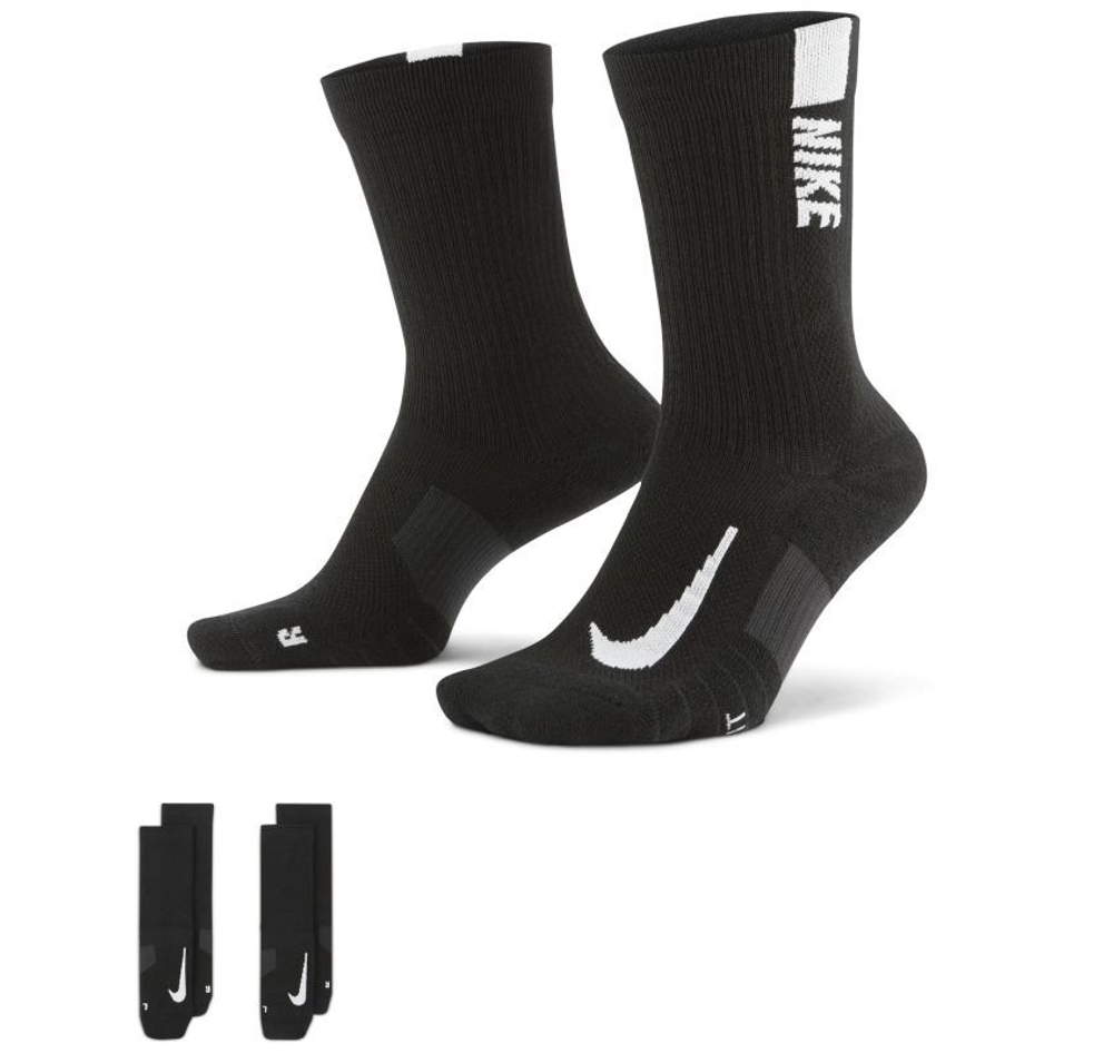 Теннисные носки Nike Multiplier Crew 2P - Black