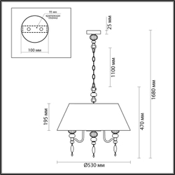 Подвесная люстра Odeon Light 4896/5A