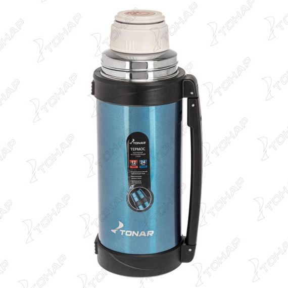 Термос (T-KD-9017-1.2) 1200ML синий (ручка) TONAR
