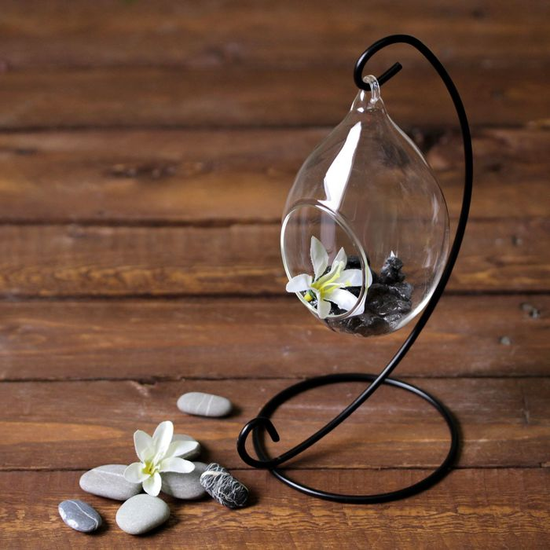 Флорариум подвесной на подставке "Капелька"