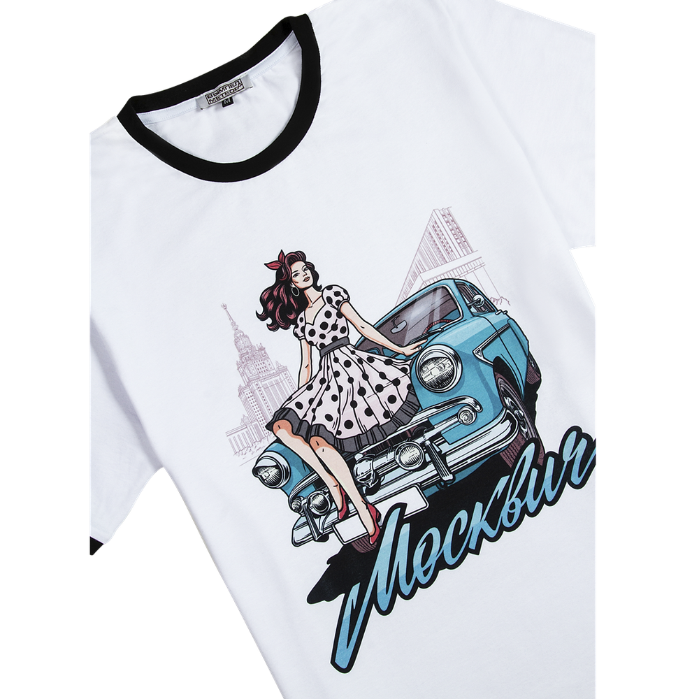 Футболка Москвич белая