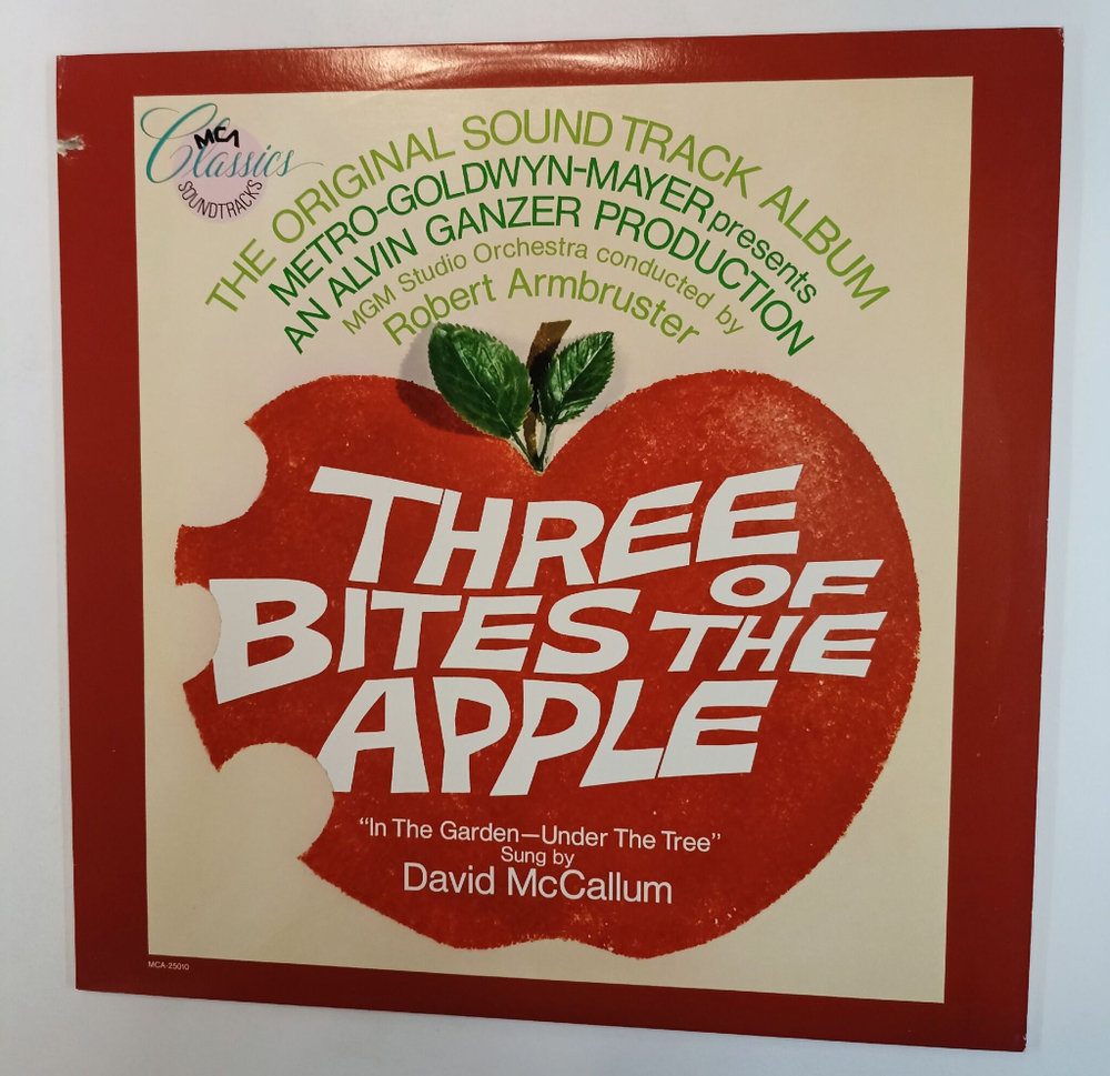 Винтажная виниловая пластинка LP MGM Studio Orchestra Conducted By Robert Armbruster Three Bites Of The Apple (USA 1986)