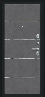 Лайн Букле черное/Slate Art 205*86 правое