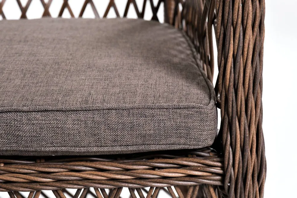 "Асти" лаунж-зона из искусственного ротанга на 4 персоны, цвет коричневый