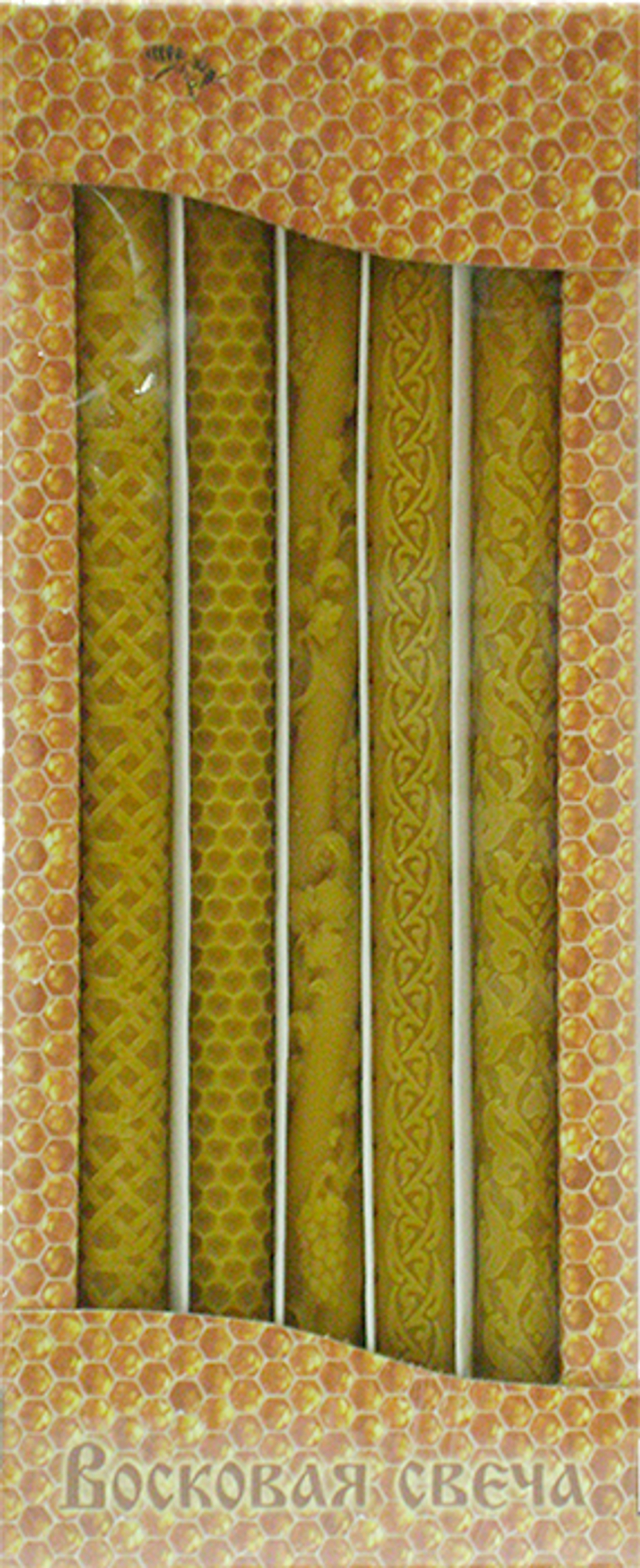 Набор свечей восковых с рисунком