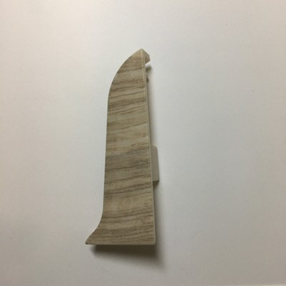 Заглушка правая к плинтусу "LIDER-62" 333 Дуб сибирский