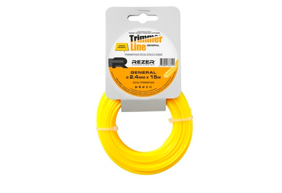 Триммерная леска звезда GENERAL D=2,4 мм L=15 м