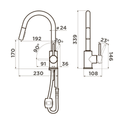 Смеситель Shinagawa-SB-C латунь/хром