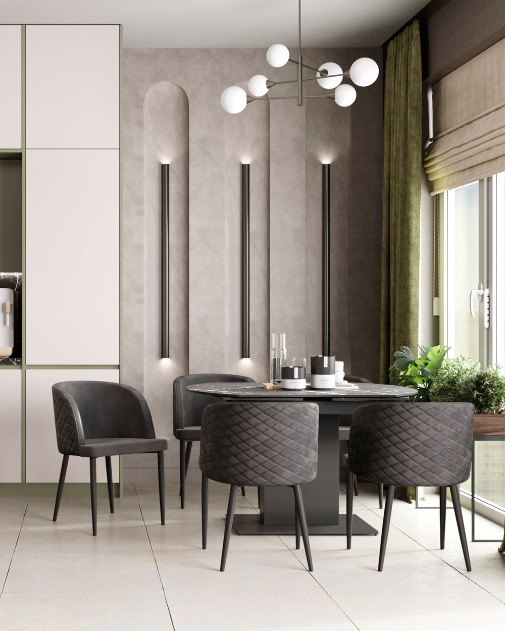 Светильник подвесной Moderli V10840-6P Molecule