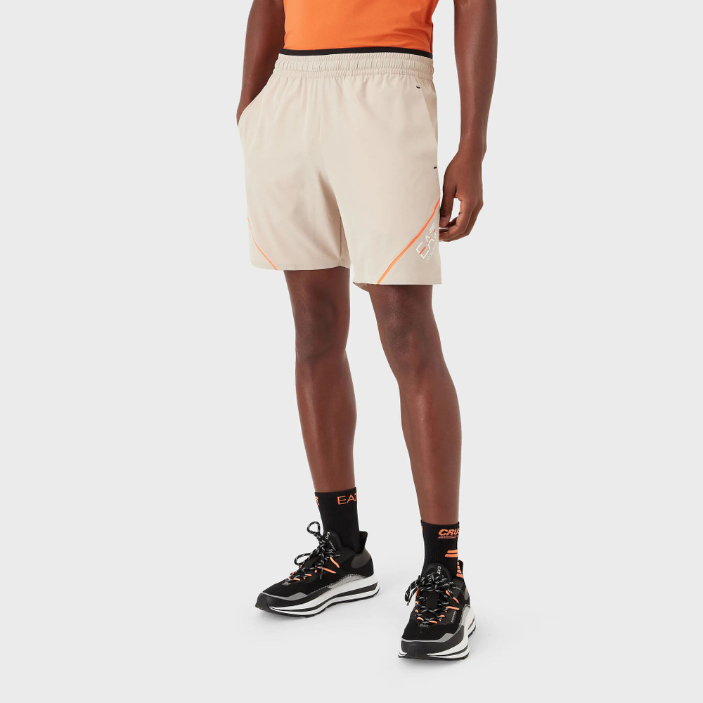 Мужские теннисные шорты EA7 Shorts Men - Beige, Multicoloured