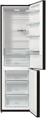 Отдельностоящий двухкамерный холодильник Gorenje RK6201SYBK