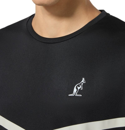 Мужская теннисная футболка Australian Tennis Crew Ace - черный