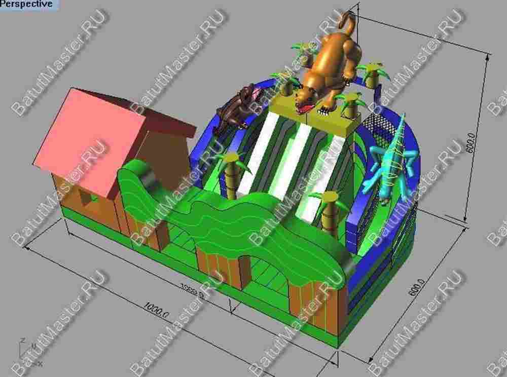 Коммерческий надувной батут "Килиманджаро"