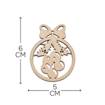 Елочные игрушки, 11 шт, деревянные, подарочный набор, Dipriz