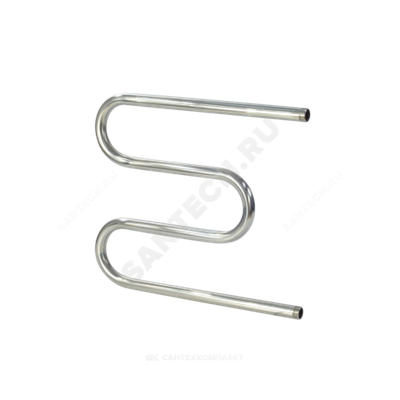 Полотенцесушитель водяной нерж сталь М-образный Ду 25 (1") НР 600х500мм боковое подключение б/к Эко Элит-Металл ВЭК-17-07