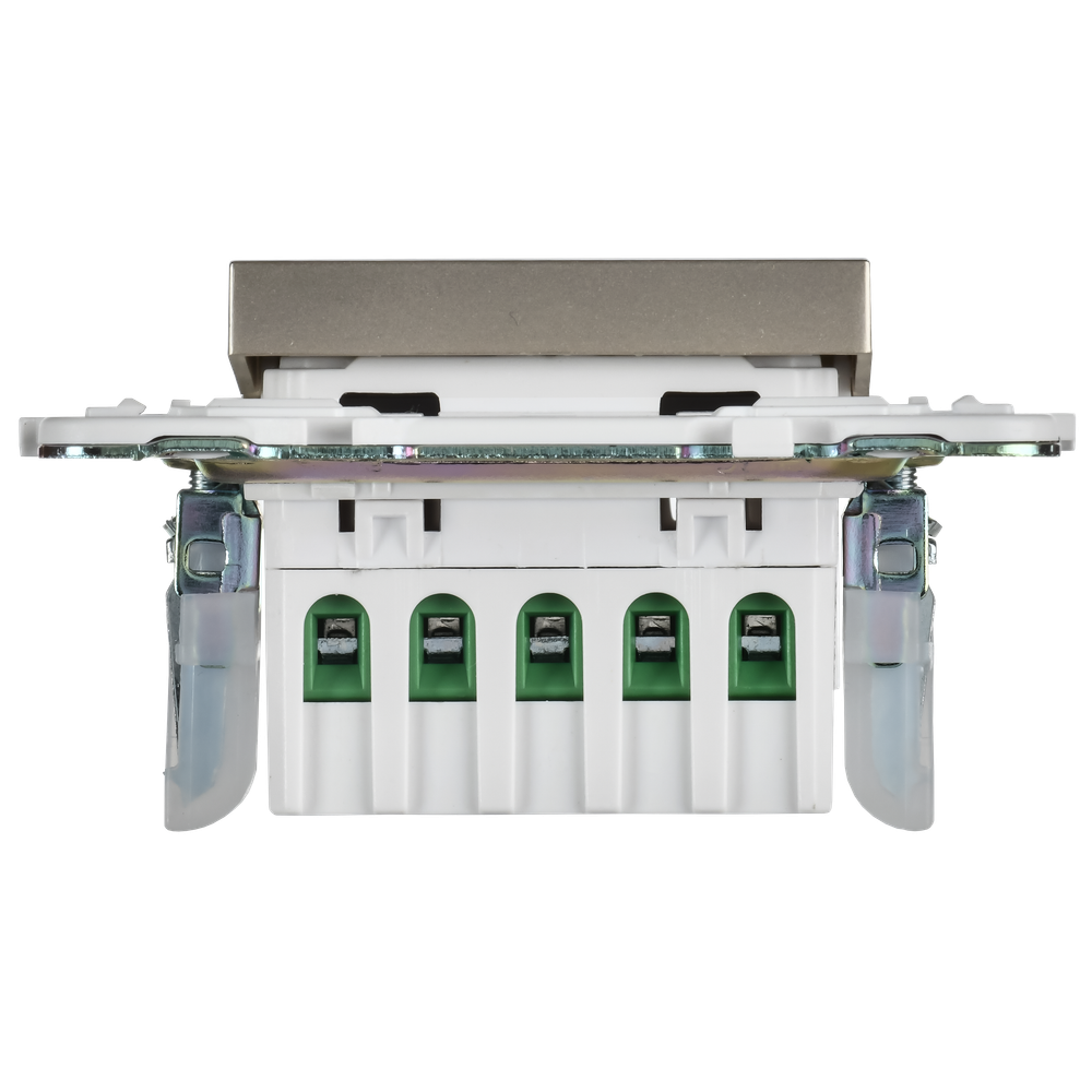 SKANDY Кнопка звонка с индикацией для отелей 10А SK-V17Sh шампань IEK