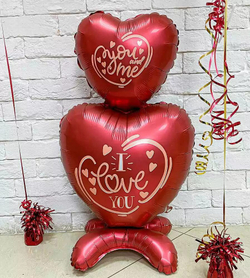 Композиция из воздушных шаров, Люблю тебя!