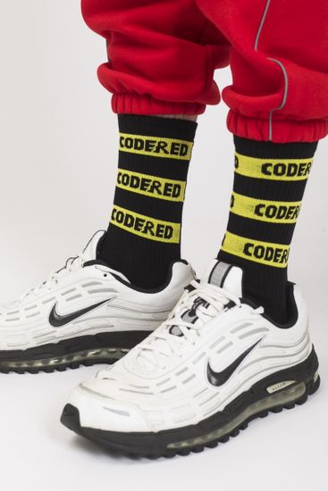 Носки CodeRed Logo Stripes Socks Черный/Желто-черное лого р.41-43