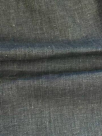 Лен с лиоцеллом и эластаном синий