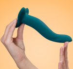 Зеленый гнущийся фаллоимитатор Limba Flex M - 18 см.