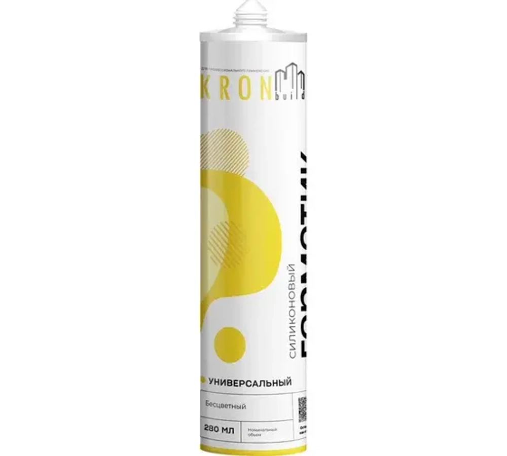 Силиконовый универсальный герметик KRONbuild (бесцветный) 280 гр