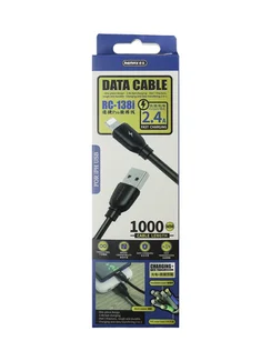 Кабель Remax RC-138i USB-C to Lightning data cable (iPhone) 1m черный