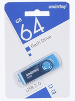 Флеш-накопитель 64 Gb Smartbuy Twist Blue