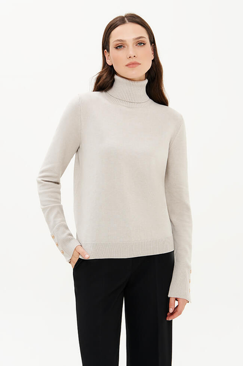 23375 Свитер женский (жемчужный)