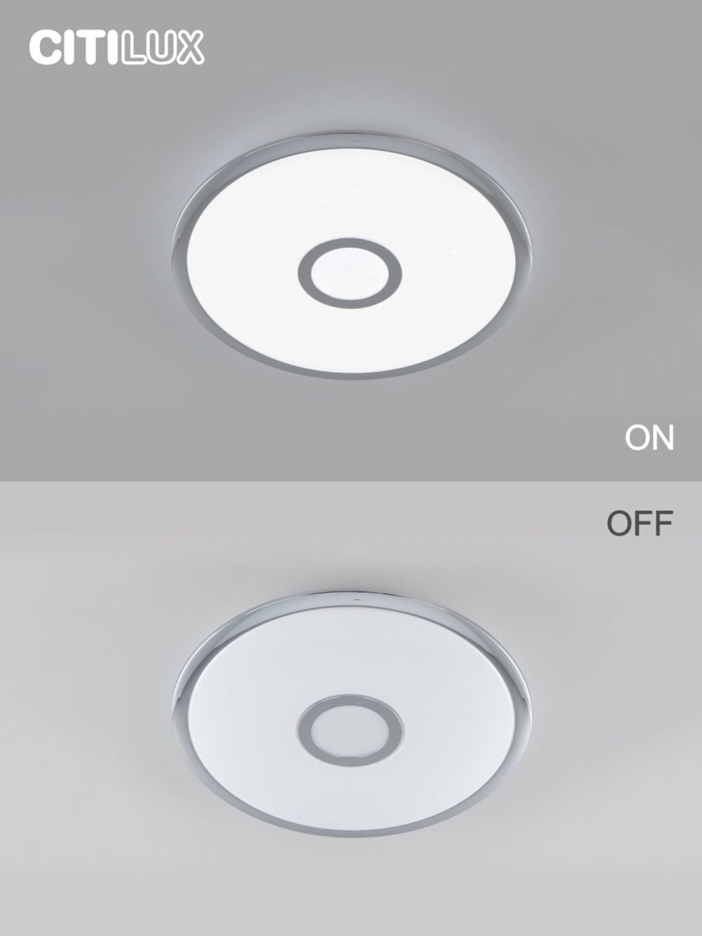 Citilux Старлайт Смарт CL703A40G Умная люстра Хром