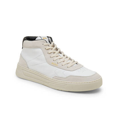 Кожаные кроссовки baltimore BOSS BLACK - белый(50502887)