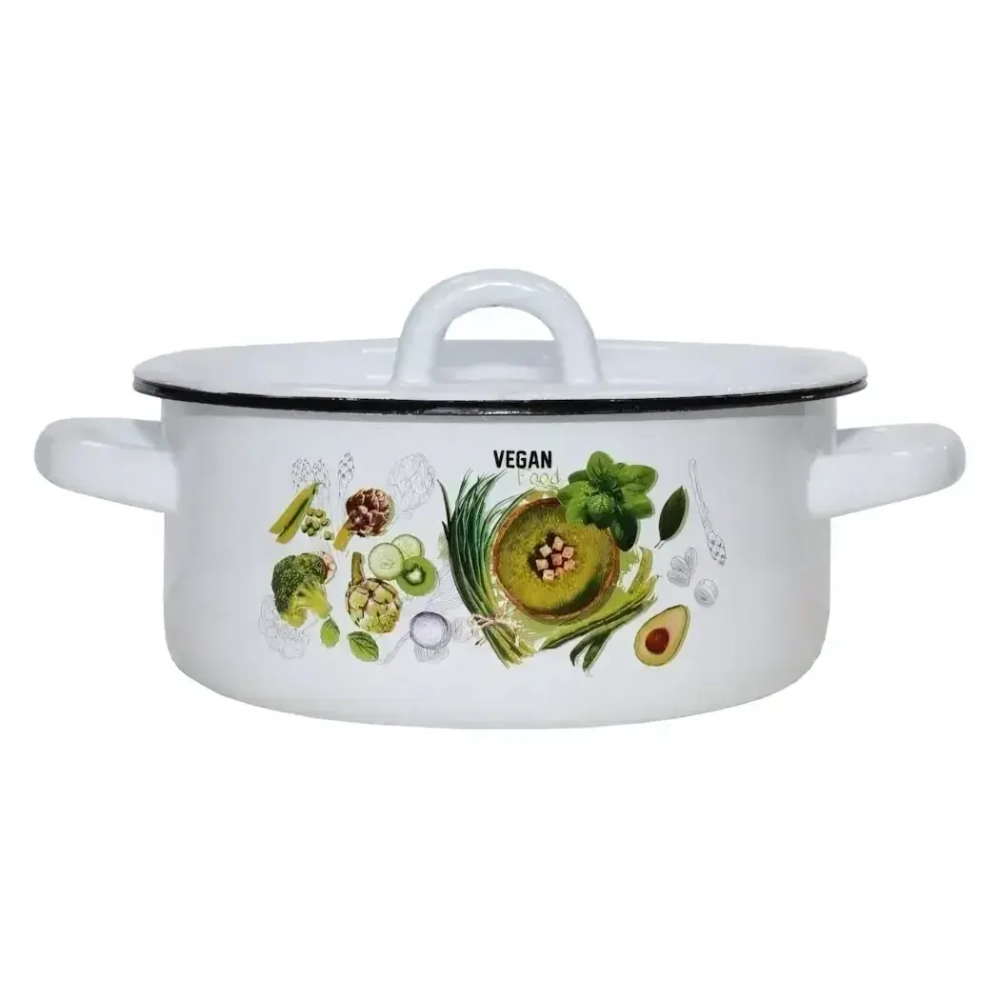 Кастрюля эмал 1,5л 01-М-Веган