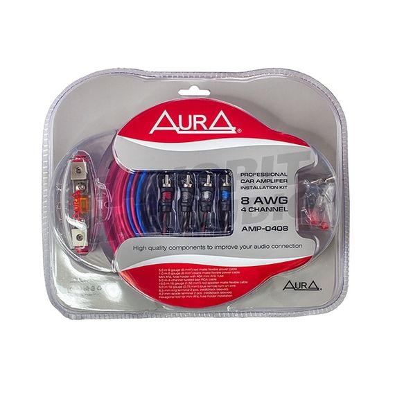 Комплект подкл. AURA AMP-0408 4*8GA